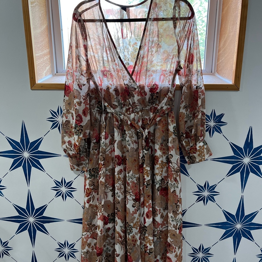 Long fall colored dress